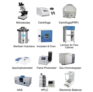 انکوباتور، اتوکلاو، لامینار فلو، میکروسکوپ