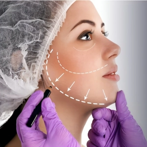 عکسهای لیفت صورت با نخ