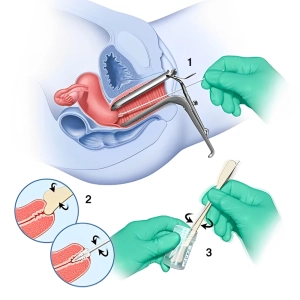 طرز استفاده از دستگاه معاینه زنان