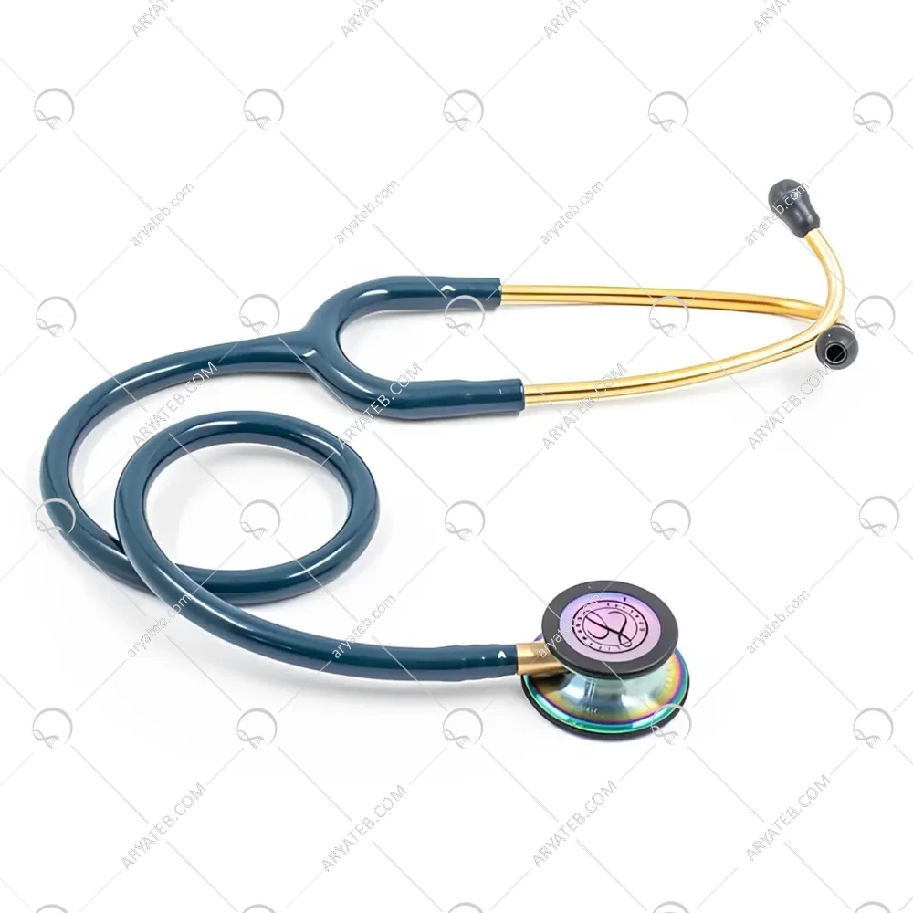 گوشی پزشکی لیتمن کلاسیک 3 آبی کاربنی رنگین کمانی 5807