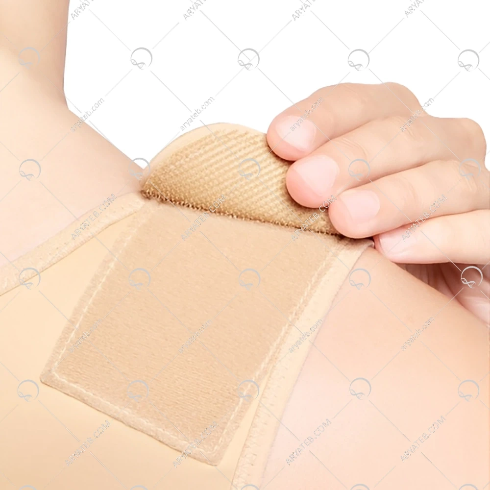 گن بعد از جراحی لیپوماتیک شکم پهلو ران و پشت ووئه VOE کد 3004E