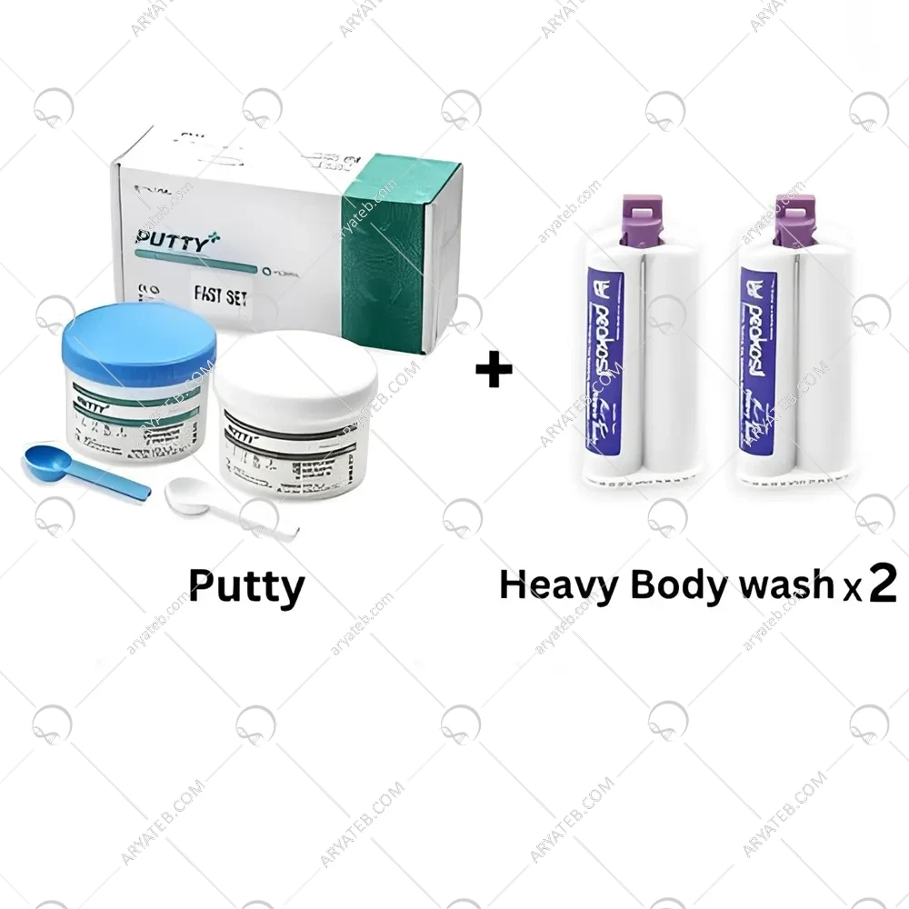 پکیج ویژه مواد قالبگیری پیکوسیل-PUTTY+HeavyBody Wash