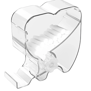 جای رول پنبه طرح دندان تکسان