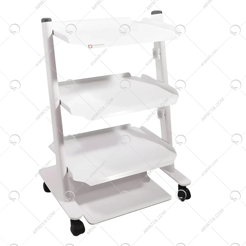 سرویتور سه طبقه پایه پدال دار پهن