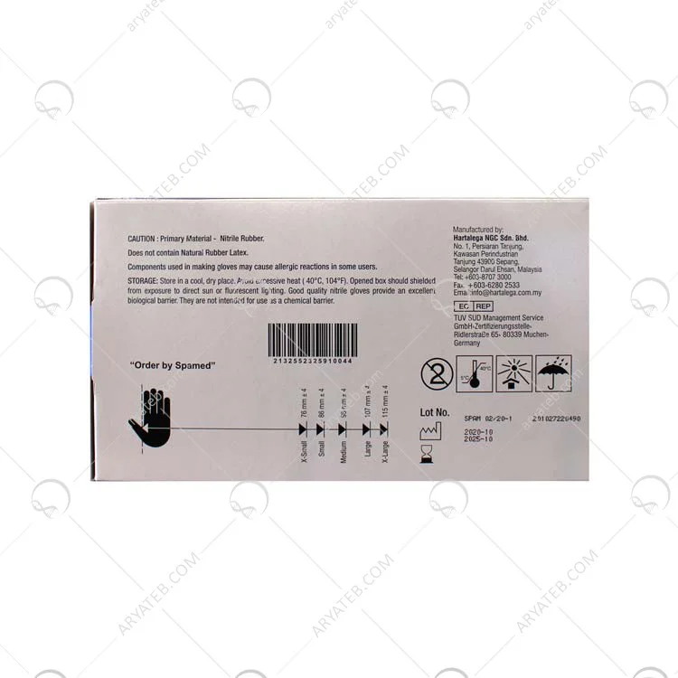 دستکش نیتریل مشکی مای گلاو