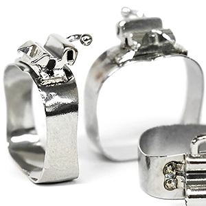 بند ارتودنسی فک پایین چپ Edgewise 0.018 کلیت دار هلال T.S.H