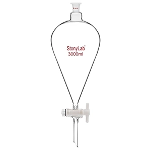 قیف دکانتور شیر شیشه ای