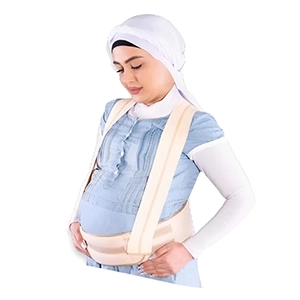 شکم بند دوران بارداری با بند شانه‌ای تن یار