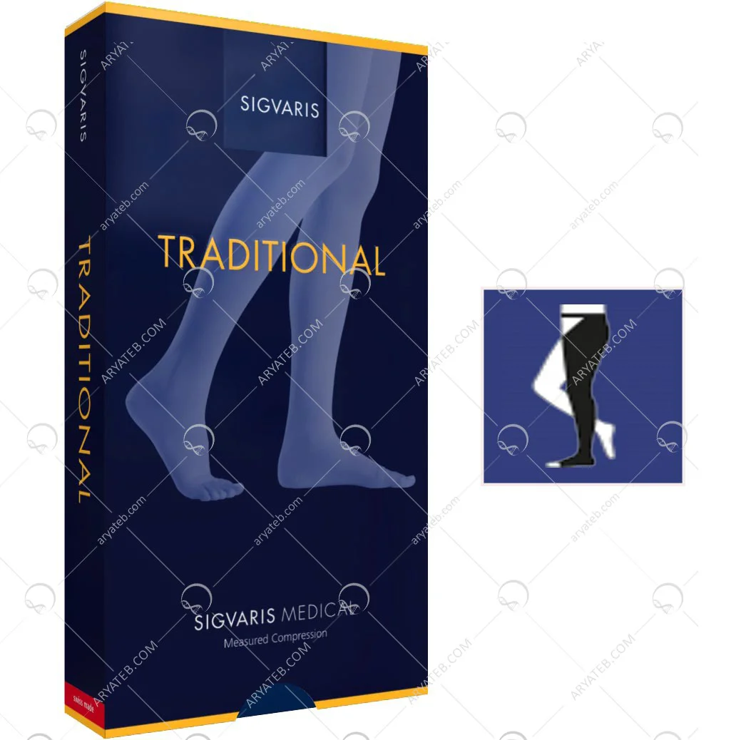 جوراب واریس سیگواریس انتهای کشاله ران با بند اتصال به کمر 503