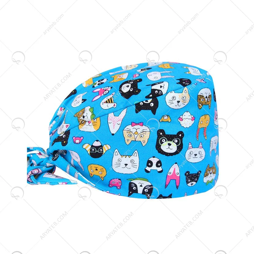 کلاه جراحی طرح دار 74