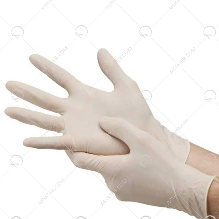 دستکش لاتکس اپی پرفکت بدون پودر (اکسلنت) 100 عددی