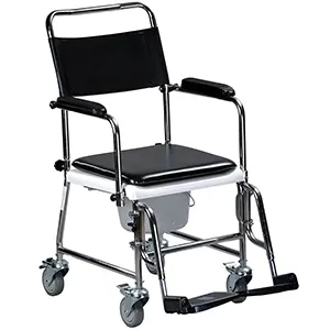 صندلی حمام چرخدار لگن خور