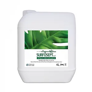محلول ضدعفونی سطوح سارفوسپت کوییک پلاس 4 لیتری