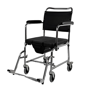 ویلچر چهار چرخ کوچک مخصوص حمام و توالت