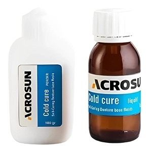 ست آکریل رنگ دندان فوری آکروسان