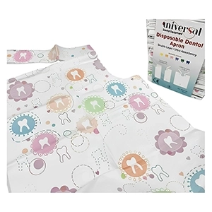 پیشبند دو لایه نمگیر طرح دار تا شده تکسان