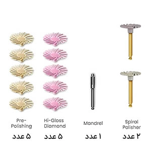 کیت پالیش کامپوزیت Dedeco SUNBURST Diamond Kit