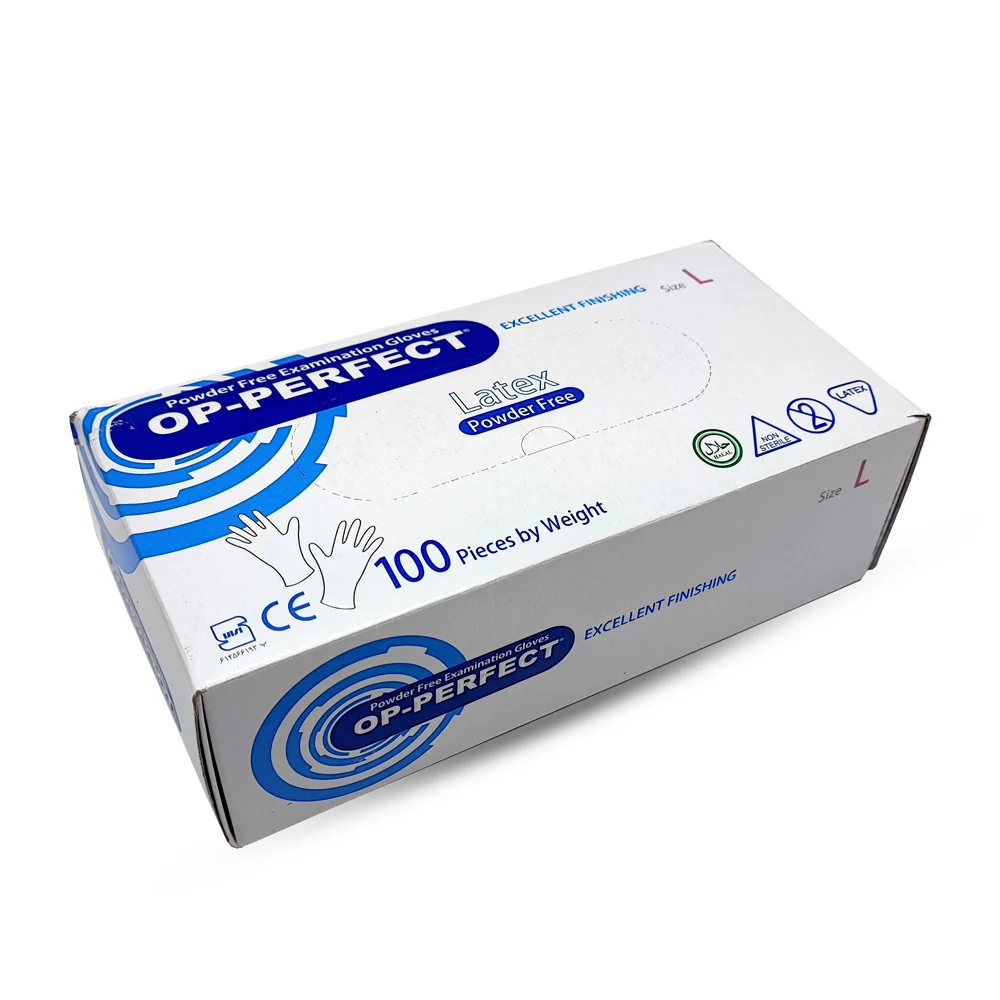 دستکش لاتکس اپی پرفکت بدون پودر (اکسلنت) 100 عددی