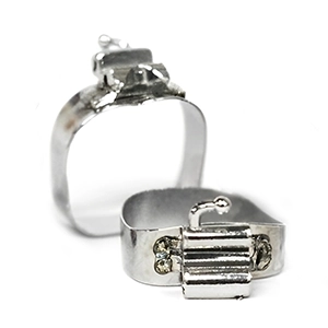 بند ارتودنسی فک پایین راست Edgewise 0.018 کلیت دار هلال T.S.H