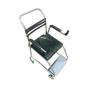 صندلی حمام استیل چرخدار