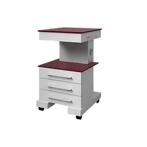 ترالی کلاسیک سه کشو با شیشه رنگی