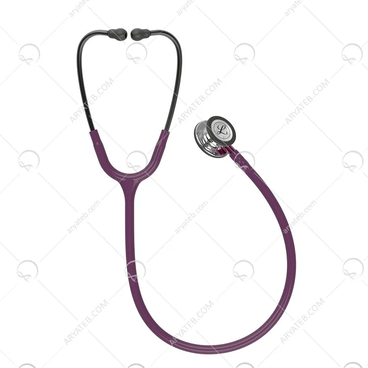 گوشی لیتمن کلاسیک 3 بادمجانی آئینه ای 5960