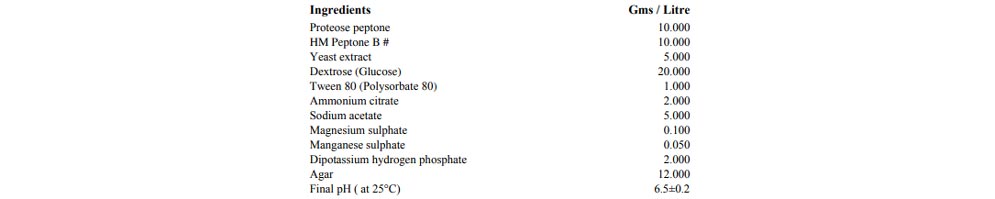 محیط کشت mrs آگار