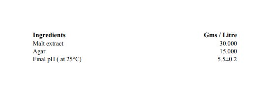 محيط كشت مالت اكستركت آگار