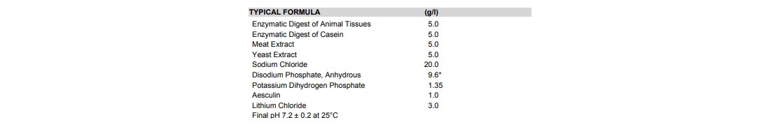 محیط کشت Fraser Broth Broth