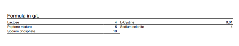 عکس محیط کشت سلنیت سیستئین براث