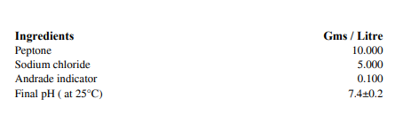 عکس محیط کشت ANDRADE PEPTONE WATER