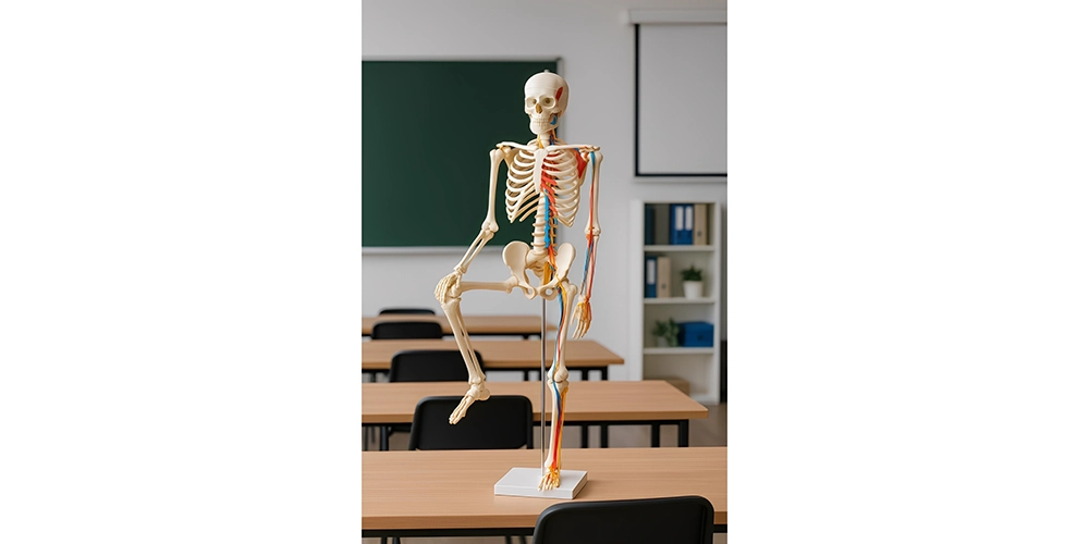 مولاژ اسکلت بدن انسان 1/1 با نمایش رباط