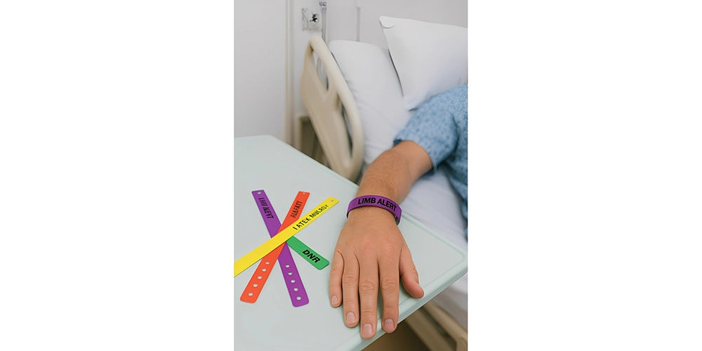 دستبند بیمار دکمه دار