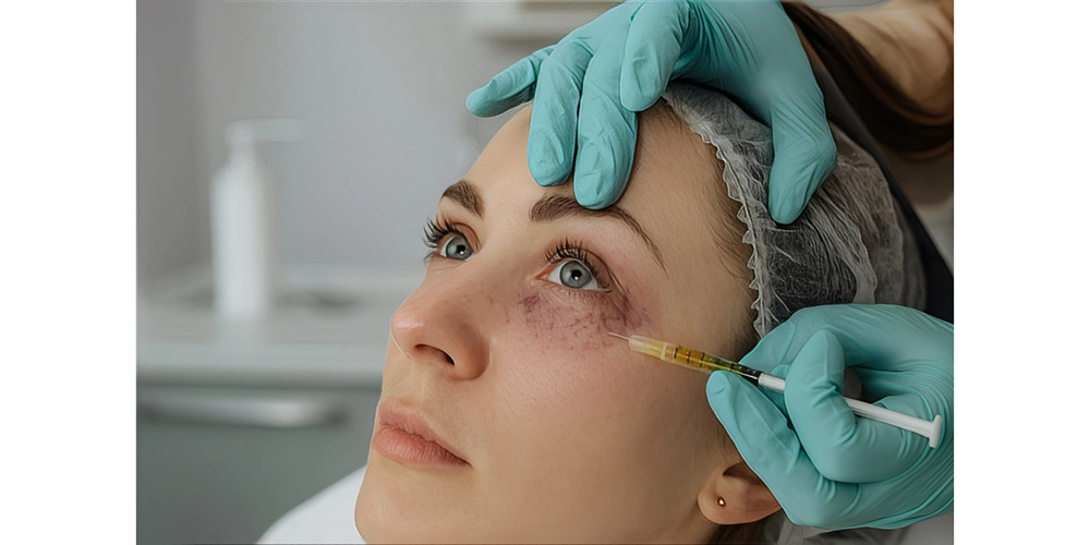 عوارض پی آر پی دور چشم