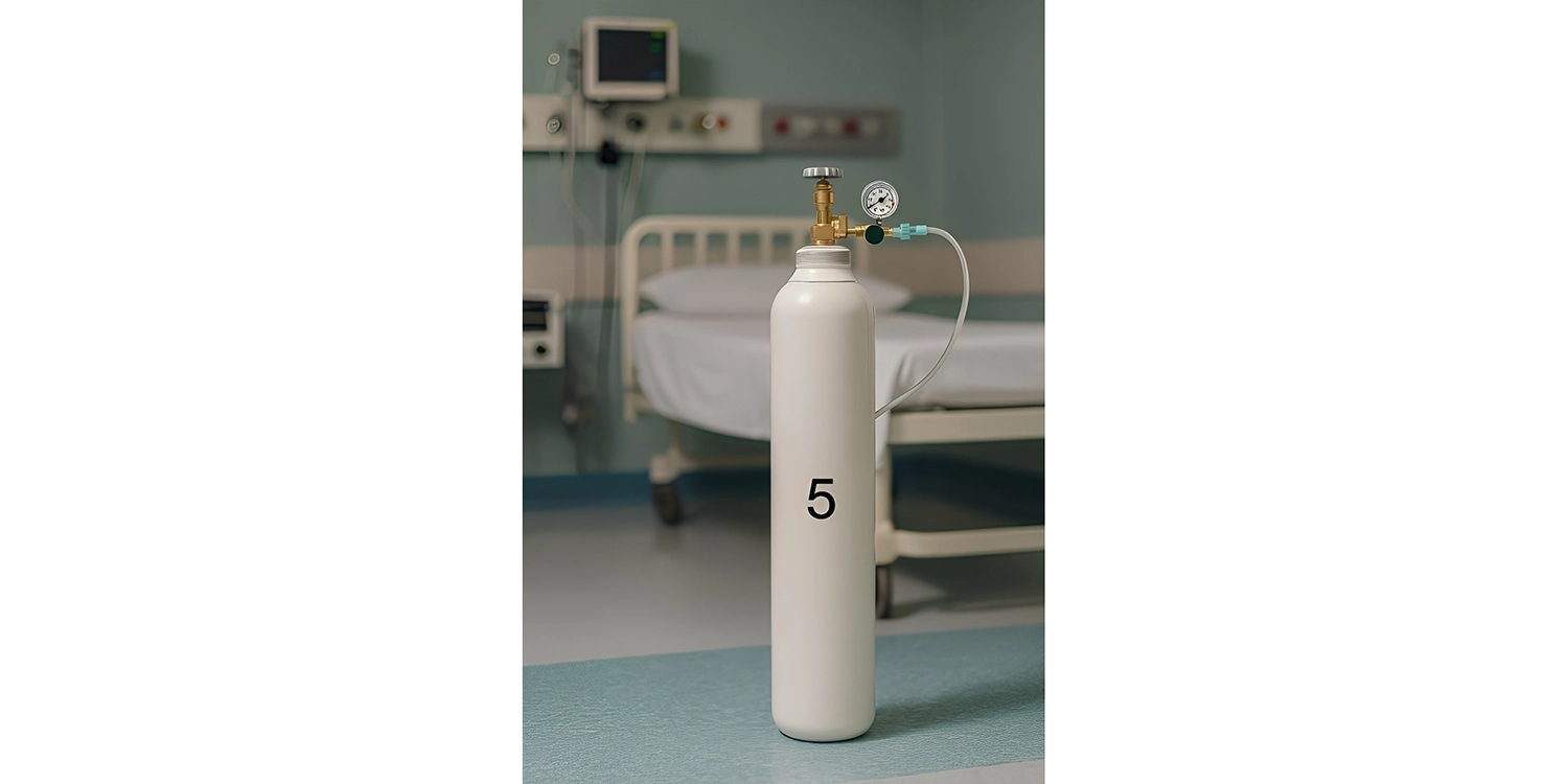 کپسول اکسیژن 5 لیتری آهنی