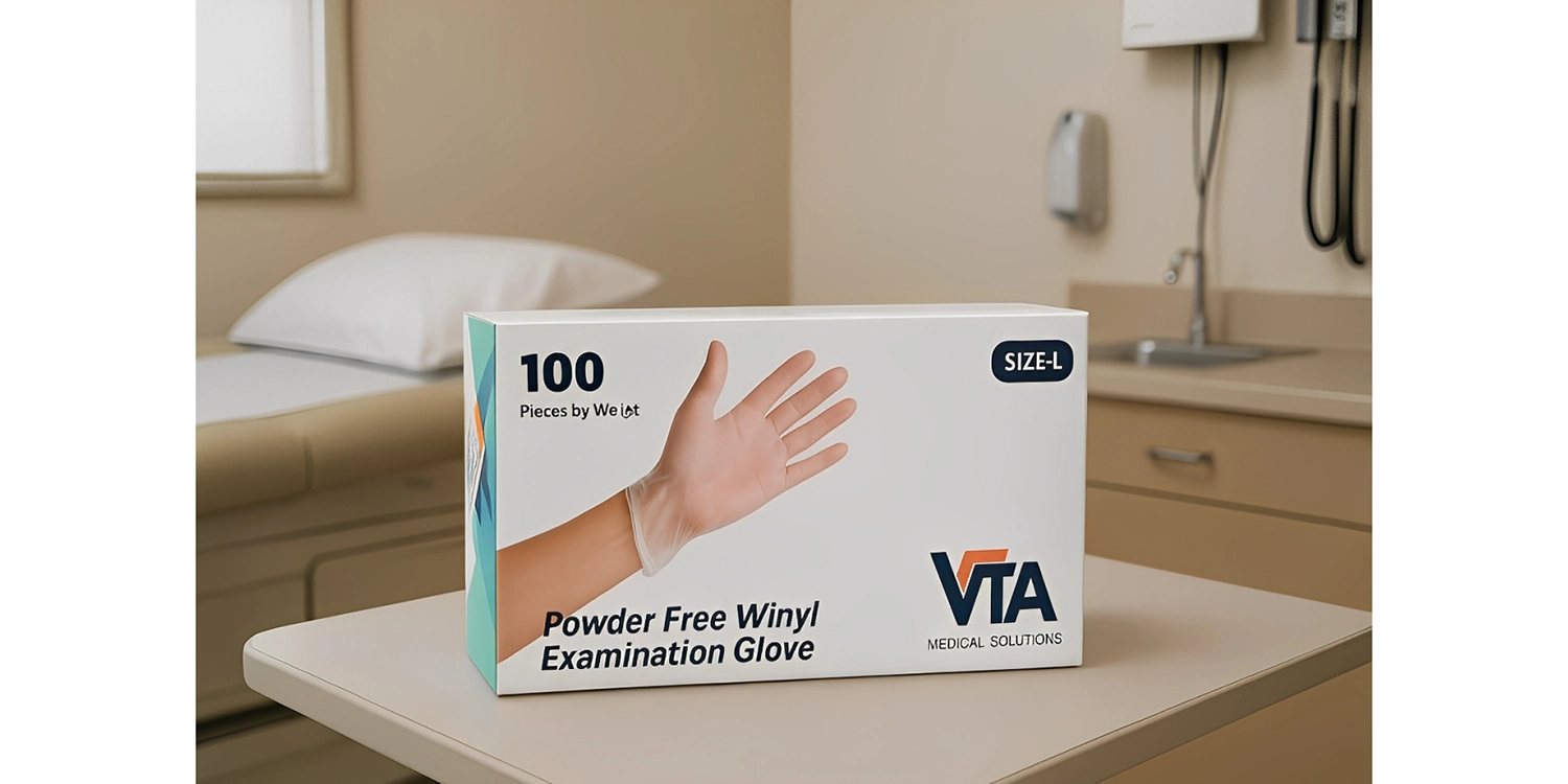 دستکش وینیل بدون پودر VTA